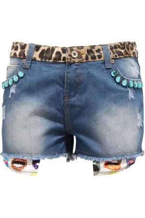 Gio Cellini Shorts, Dame, Blå, S, Denim, Denim Shorts Yd009 Slidstærkt Stof