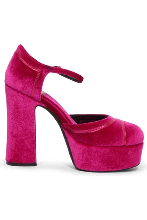 Jeffrey Campbell Sko, Dame, Lyserød, 40 EU, Low-Down Fuchsia Velvet Combo Sko