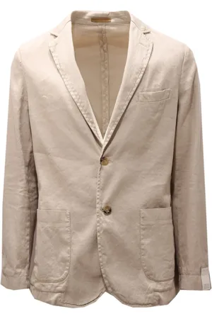 CRUNA Jakke, Herre, , 2XL, Bomuld, Vintage stil Linned/Bomuld Jakke