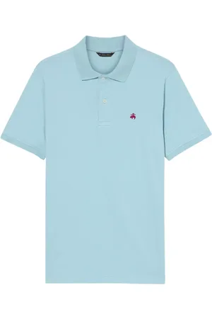 Brooks Brothers Top, Herre, Blå, XL, Bomuld, Bomuld Piqué Polo
