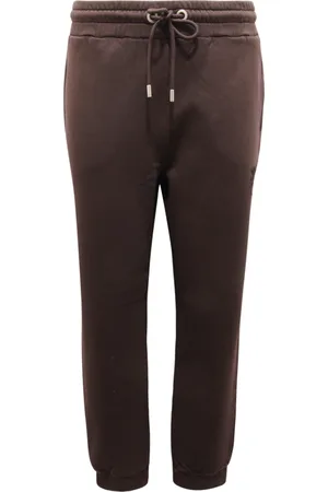 Pinko Bukser, Dame, Brun, M, Broderet Logo Sweatpants Carico Model