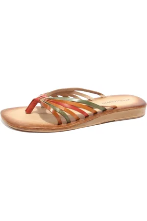 Jeffrey Campbell Sko, Dame, Flerfarvet, 36 EU, Læder, Multi Læder Flip Flops Toluca Stil