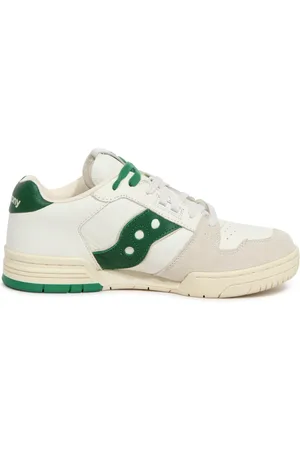 Saucony Sko, Herre, Flerfarvet, 45 EU, Lav Beige/Grøn Sonic Sko