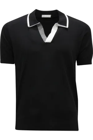 Paolo Pecora Top, Herre, Sort, L, Casual Skjorte i Sort