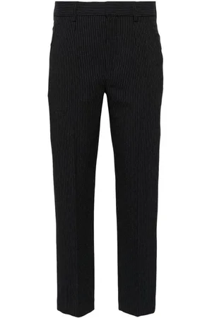 Isabel Marant Bukser, Dame, Blå, S, Midnight Pinstripe Cropped Pants