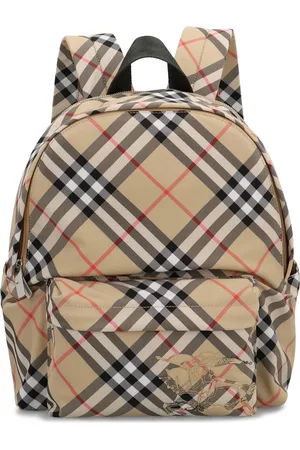 Burberry Taske, Herre, , ONE SIZE, Uld, Canvas rygsæk med motivtryk