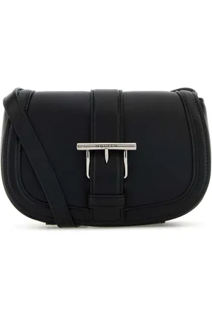 Alexander McQueen Taske, Dame, Sort, ONE SIZE, Læder, Sort læder Mini Satchel Crossbody taske