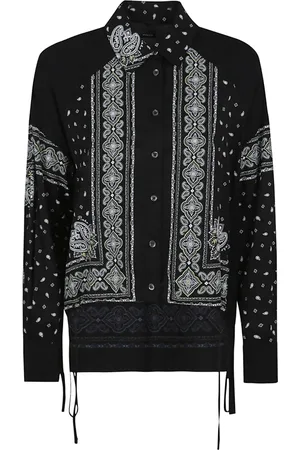 Pinko Bluser & Skjorter, Dame, Sort, XS, Uld, Sort Skjorte Elegant Behagelig Viskose
