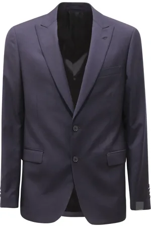 LARDINI Jakke, Herre, Blå, XL, Slim Fit 3-Delt Jakkesæt med Vest