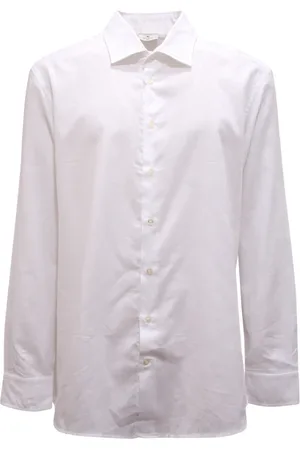 Etro Skjorte, Herre, Hvid, 3XL, Bomuld, Bomuldsskjorte Made in Italy