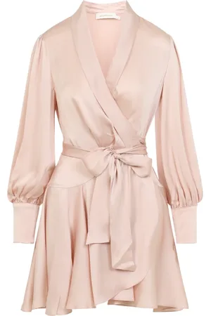 ZIMMERMANN Kjole, Dame, , S, Silk Wrap Mini Dress