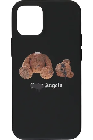 Palm Angels Tilbehør, Herre, Sort, ONE SIZE, Logo Detail iPhone 12 Mini Cover