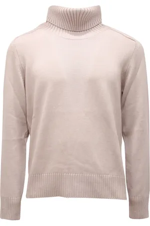 Paolo Pecora Strik, Herre, Hvid, XL, Uld, Uld Turtleneck Sweater i Fløde