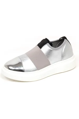 FESSURA Sko, Dame, Grå, 35 EU, Vintage Slip-On Sko Edge ONE