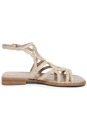 Pon´s quintana Sko, Dame, Gul, 36 EU, Tina Sandal Platin Metal Basic