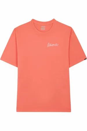 Vans Top, Herre, Lyserød, S, Bomuld, Trykt Bomuld Rund Hals T-Shirt