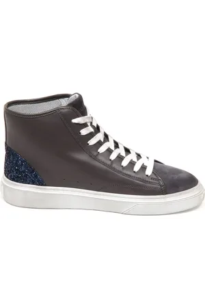 Hogan Sko, Dame, Grå, 35 EU, Uld, Glitter Vintage High Top Sko
