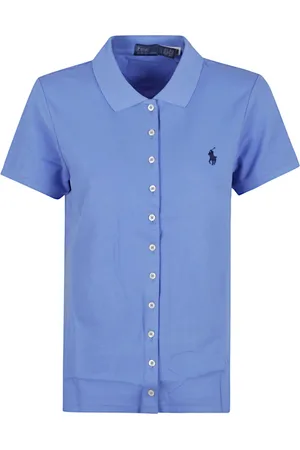 Ralph Lauren Bluser & Skjorter, Dame, Blå, S, Bomuld, T-shirt