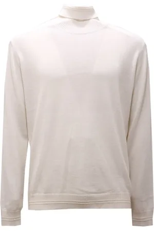 OFFICINA 36 Strik, Herre, Hvid, 2XL, Uld, Hvid Uld Mix Sweater