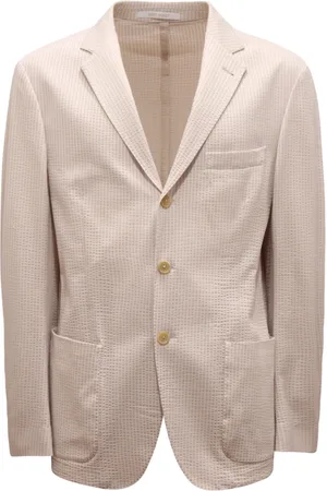 ELEVENTY Jakke, Herre, , 2XL, Stribet jakke lavet i Italien