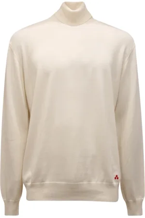 Peuterey Strik, Herre, Hvid, 2XL, Tyl, Turtleneck Sweater Gorran Style