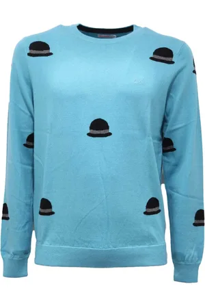 sun68 Strik, Herre, Blå, S, Bomuld, Uld/Bomuld Sweater i Blå