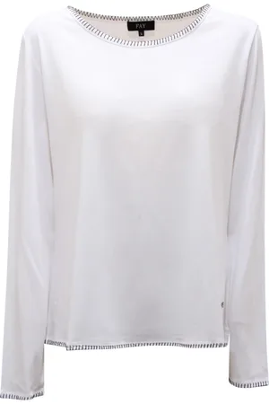 FAY Top, Dame, Hvid, XL, Uld, Stilfuldt Strik i Forskellige Farver