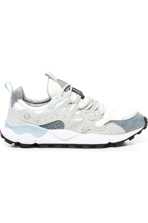 Flower Mountain Sko, Herre, Flerfarvet, 41 EU, Hvide Sneakers med Trek Laces
