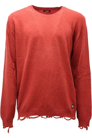 OFFICINA 36 Strik, Herre, , 2XL, Uld, Rusty Wool Sweater Cut Cutc167