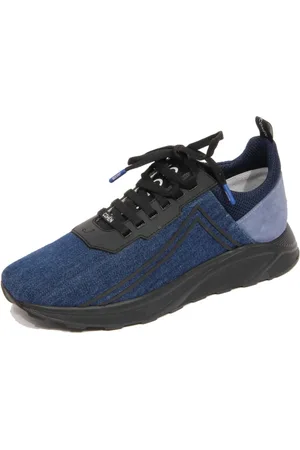 Jacob Cohen Sko, Herre, Blå, 40 EU, Denim, Denim/Suede Sko Spiridon Blå/Sort