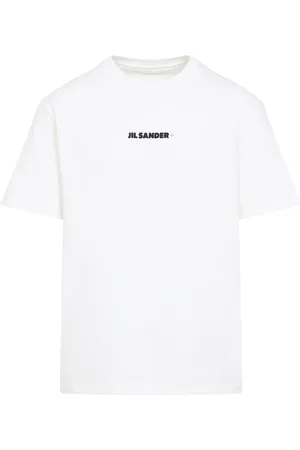 Jil Sander Top, Herre, Hvid, L, Bomuld, Hvid Modern Fit T-shirt