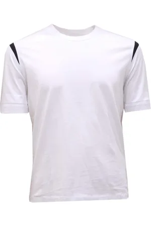 Neil Barrett Top, Herre, Hvid, XS, Hvid Slim Fit Polo Skjorte