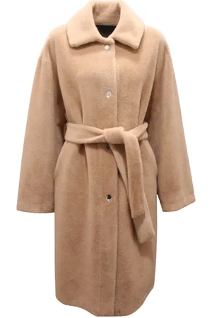 Pinko Frakke, Dame, , M, Uld, Faux Fur Kniv Uldfrakke