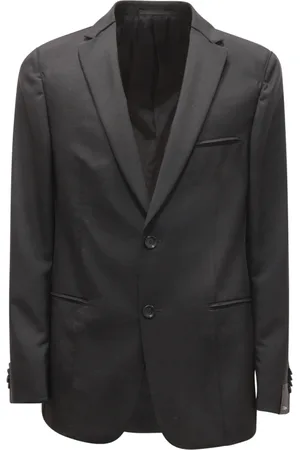 Ermenegildo Zegna Jakke, Herre, Sort, XL, Uld, Ulddragt med Drop 8 Deco