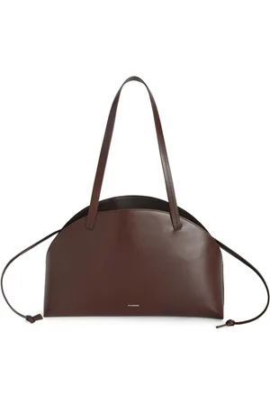 Jil Sander Taske, Dame, Brun, ONE SIZE, Uld, Curve Medium Skuldertaske