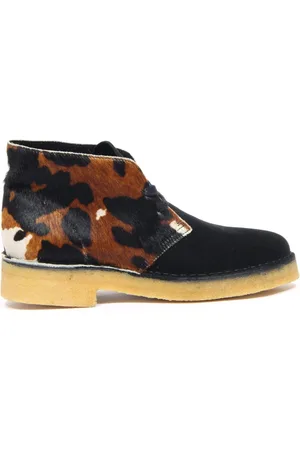 Clarks Sko, Dame, Flerfarvet, 37 1/2 EU, Ko Print Ørkenstøvler Sko