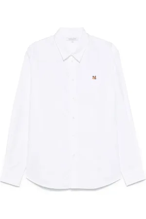 Maison Kitsuné Skjorte, Herre, Hvid, S, Hvide Skjorter til Mænd