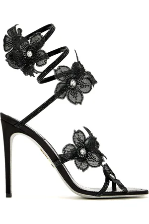 RENE CAOVILLA Sko, Dame, Sort, 39 EU, Sorte Stropløse Sandaler