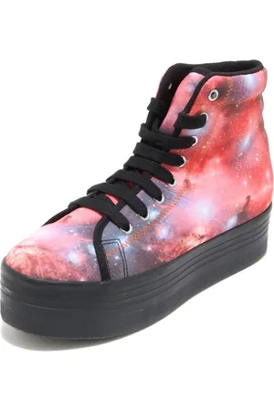 Jeffrey Campbell Sko, Dame, Flerfarvet, 40 EU, Pink Cosmic Black Slip-On Sneaker Sko