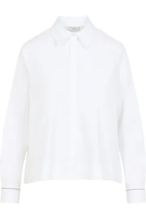 PESERICO SIGN Bluser & Skjorter, Dame, Hvid, XS, Bomuld, Hvid Skjorte Elegant Stil