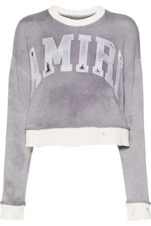 AMIRI Strik, Dame, Grå, XS, Cashmere, Cashmere-trøje