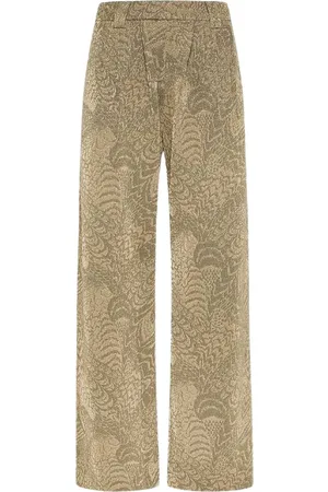 MOMONÍ Bukser, Dame, , L, Jacquard Lurex Jersey Bukser