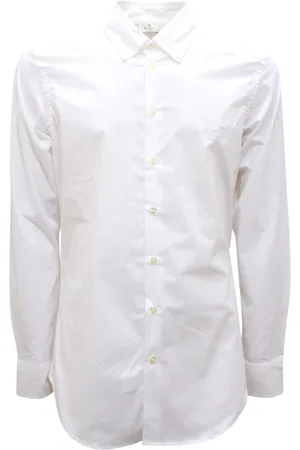 Etro Skjorte, Herre, Hvid, 4XL, Button-Down Skjorte Made in Italy