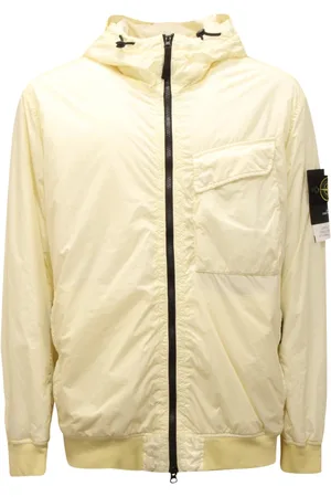 Stone Island Jakke, Herre, Gul, L, Nylon, Primaloft jakke i Crinkle Reps Nylon