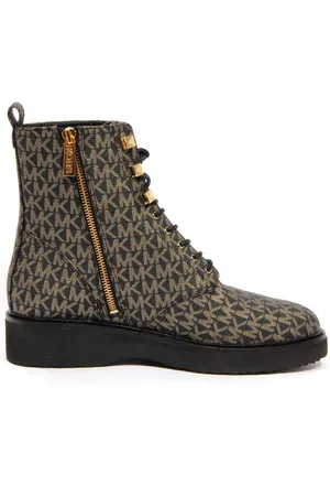 Michael Kors Sko, Dame, Sort, 40 EU, Uld, Anfibio Haskell Sort/Guld Bootie