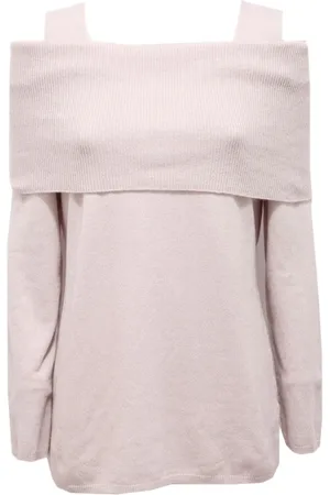 KANGRA CASHMERE Strik, Dame, , L, Uld, Foldet Krave Uldtrøje