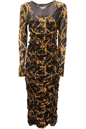 Ganni Kjole, Dame, Sort, M, Sort Kjole T2999 Model Kort
