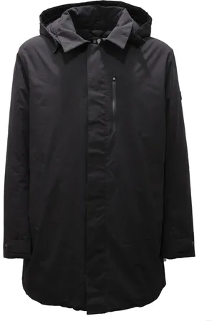 save the duck Frakke, Herre, Sort, 5XL, Uld, Polstret jakke med aftagelig hætte