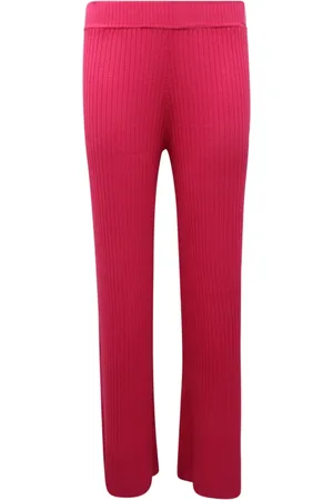 hinnominate Bukser, Dame, Lyserød, XS, Ribbed Bukser i Fuchsia Strik