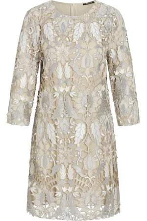Bruuns Bazaar Kjole, Dame, , XS, Polyester, Abutilonbbkata-kjole med blonde